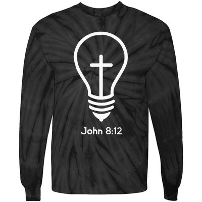 Jesus Is The Light Of The World John 812 Religious Faith Tie-Dye Long Sleeve Shirt