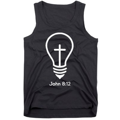 Jesus Is The Light Of The World John 812 Religious Faith Tank Top