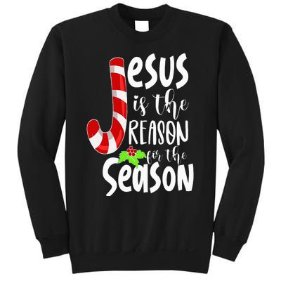 Jesus Is The Reason For The Season Christian Santa Christmas Sweatshirt