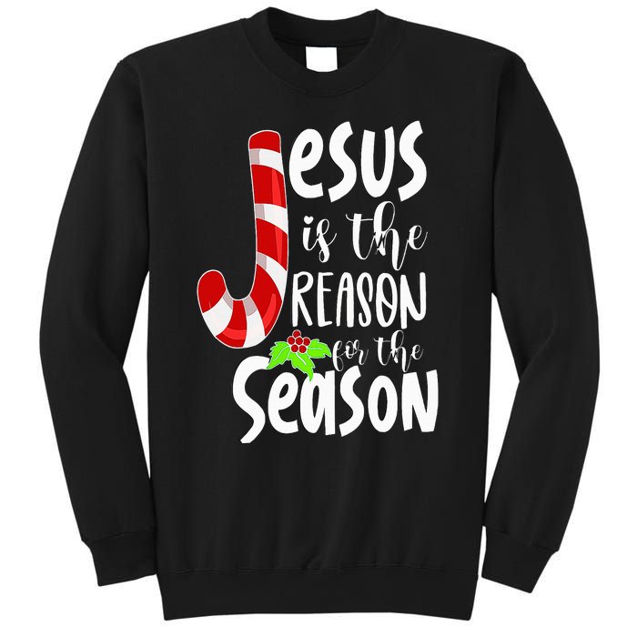 Jesus Is The Reason For The Season Christian Santa Christmas Sweatshirt