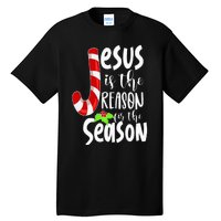 Jesus Is The Reason For The Season Christian Santa Christmas Tall T-Shirt