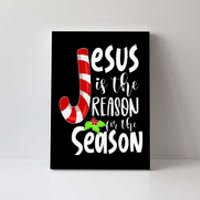 Jesus Is The Reason For The Season Christian Santa Christmas Canvas