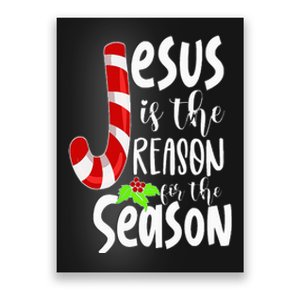 Jesus Is The Reason For The Season Christian Santa Christmas Poster