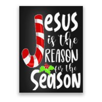 Jesus Is The Reason For The Season Christian Santa Christmas Poster