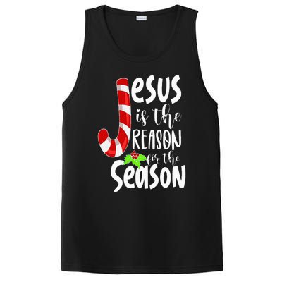 Jesus Is The Reason For The Season Christian Santa Christmas PosiCharge Competitor Tank