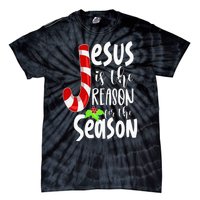 Jesus Is The Reason For The Season Christian Santa Christmas Tie-Dye T-Shirt