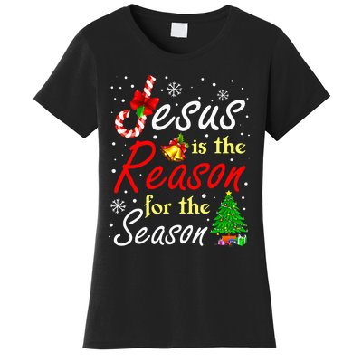 Jesus Is The Reason For The Season Funny Christmas Pajamas Women's T-Shirt