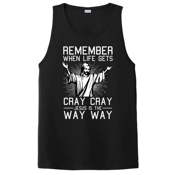 Jesus Is The Way Christmas Funny Faith Religious Christian PosiCharge Competitor Tank