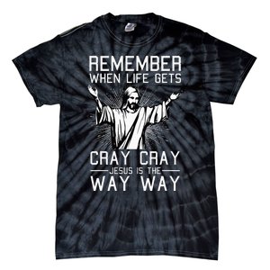 Jesus Is The Way Christmas Funny Faith Religious Christian Tie-Dye T-Shirt