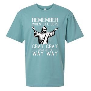 Jesus Is The Way Christmas Funny Faith Religious Christian Sueded Cloud Jersey T-Shirt