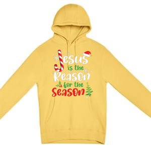 Jesus Is The Reason For The Season Christian Faith Christmas Premium Pullover Hoodie