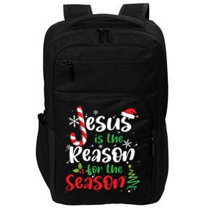 Jesus Is The Reason For The Season Christian Faith Christmas Impact Tech Backpack