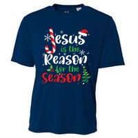 Jesus Is The Reason For The Season Christian Faith Christmas Cooling Performance Crew T-Shirt