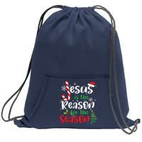 Jesus Is The Reason For The Season Christian Faith Christmas Sweatshirt Cinch Pack Bag