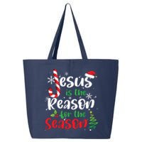 Jesus Is The Reason For The Season Christian Faith Christmas 25L Jumbo Tote