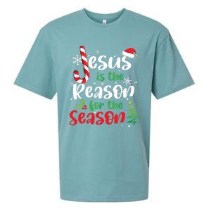 Jesus Is The Reason For The Season Christian Faith Christmas Sueded Cloud Jersey T-Shirt