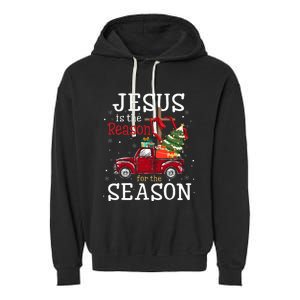 Jesus Is The Reason For The Season Christian Garment-Dyed Fleece Hoodie