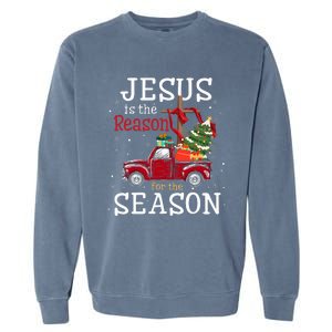 Jesus Is The Reason For The Season Christian Garment-Dyed Sweatshirt