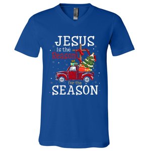 Jesus Is The Reason For The Season Christian V-Neck T-Shirt