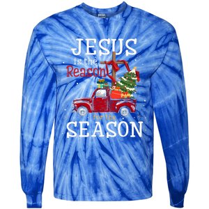 Jesus Is The Reason For The Season Christian Tie-Dye Long Sleeve Shirt