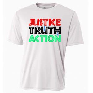 Justice Is Truth In Action Cooling Performance Crew T-Shirt