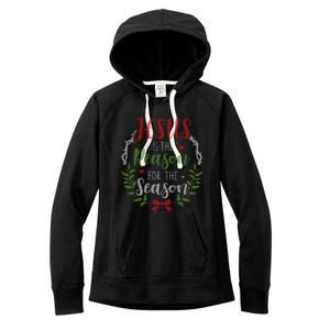 Jesus Is The Reason For The Season Christmas Women's Fleece Hoodie