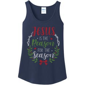 Jesus Is The Reason For The Season Christmas Ladies Essential Tank