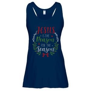 Jesus Is The Reason For The Season Christmas Ladies Essential Flowy Tank