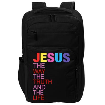Jesus Is The Way The Truth And The Life Impact Tech Backpack