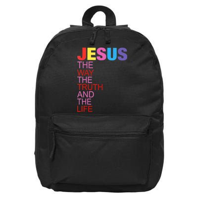 Jesus Is The Way The Truth And The Life 16 in Basic Backpack