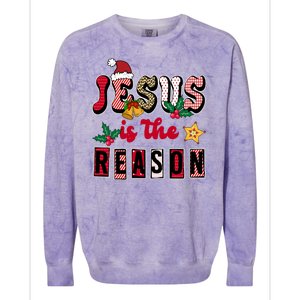 Jesus Is The Reason Christmas Holiday Colorblast Crewneck Sweatshirt