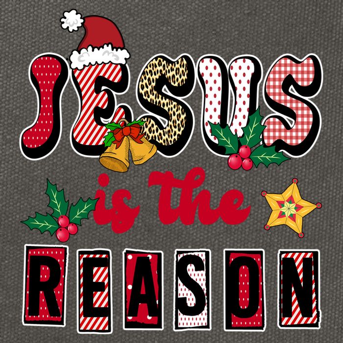 Jesus Is The Reason Christmas Holiday Cotton Canvas Backpack