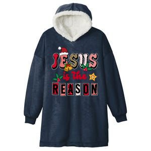 Jesus Is The Reason Christmas Holiday Hooded Wearable Blanket