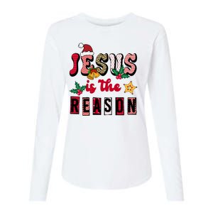 Jesus Is The Reason Christmas Holiday Womens Cotton Relaxed Long Sleeve T-Shirt