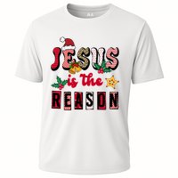 Jesus Is The Reason Christmas Holiday Cooling Performance Crew T-Shirt