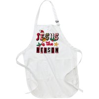 Jesus Is The Reason Christmas Holiday Full-Length Apron With Pockets