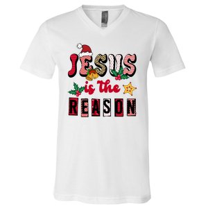 Jesus Is The Reason Christmas Holiday V-Neck T-Shirt