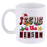Jesus Is The Reason Christmas Holiday 11oz C Handle Ceramic Mug