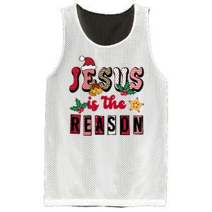 Jesus Is The Reason Christmas Holiday Mesh Reversible Basketball Jersey Tank