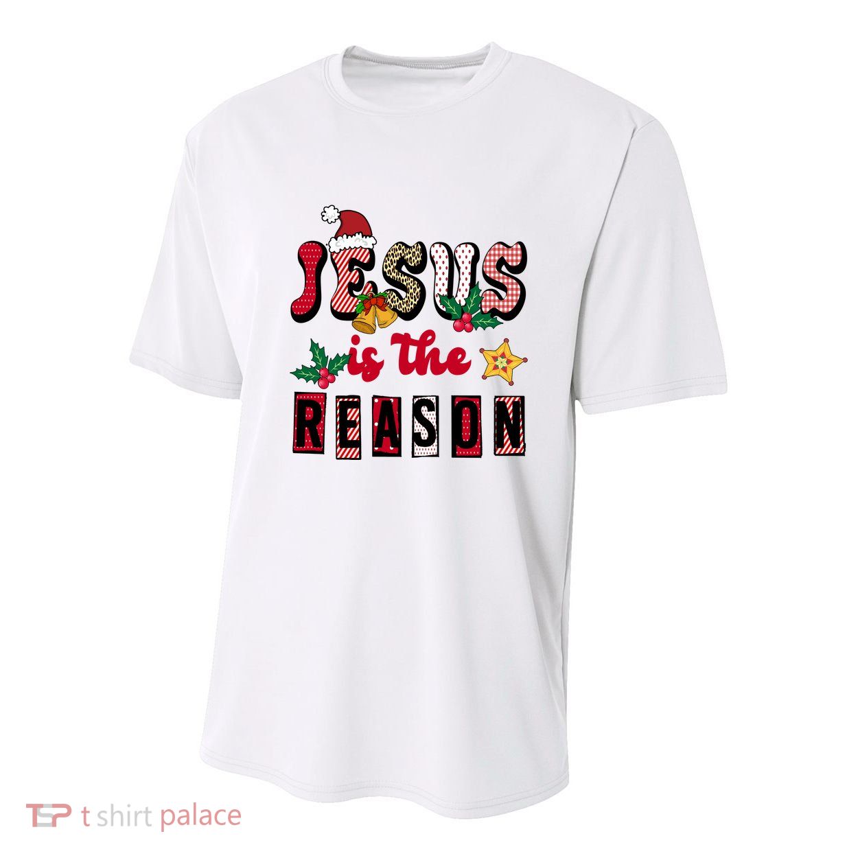 Jesus Is The Reason Christmas Holiday Youth Performance Sprint T-Shirt