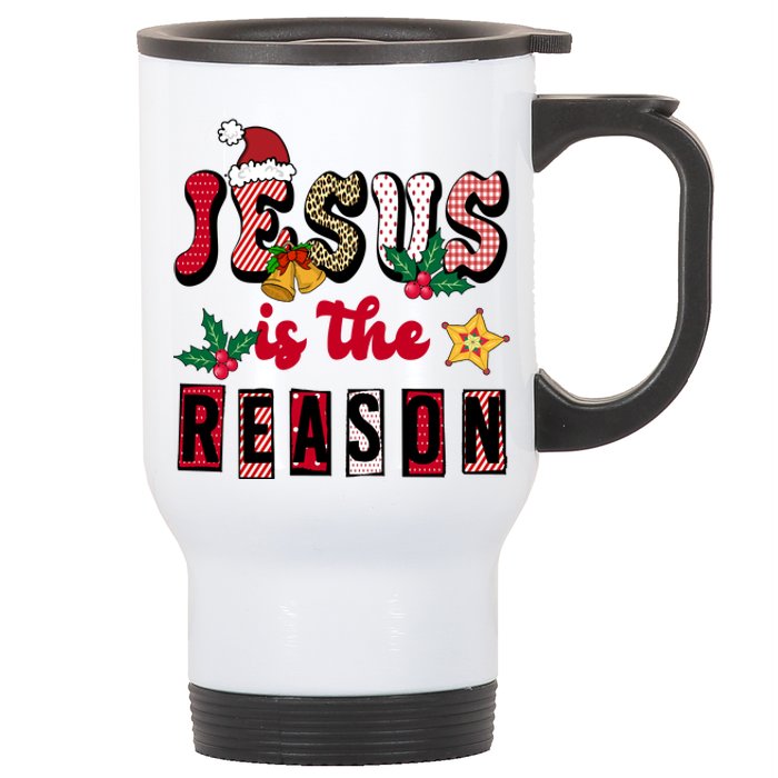 Jesus Is The Reason Christmas Holiday Stainless Steel Travel Mug