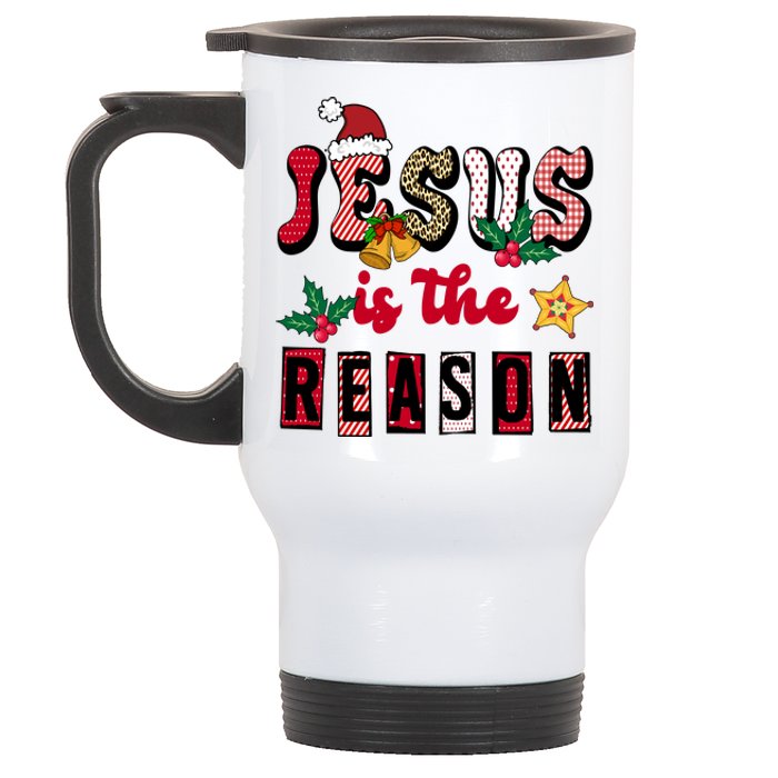 Jesus Is The Reason Christmas Holiday Stainless Steel Travel Mug