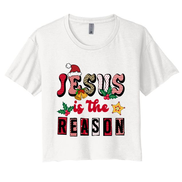 Jesus Is The Reason Christmas Holiday Crop Top