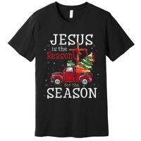 Jesus Is The Reason For The Season Christian Faith Christmas Premium T-Shirt