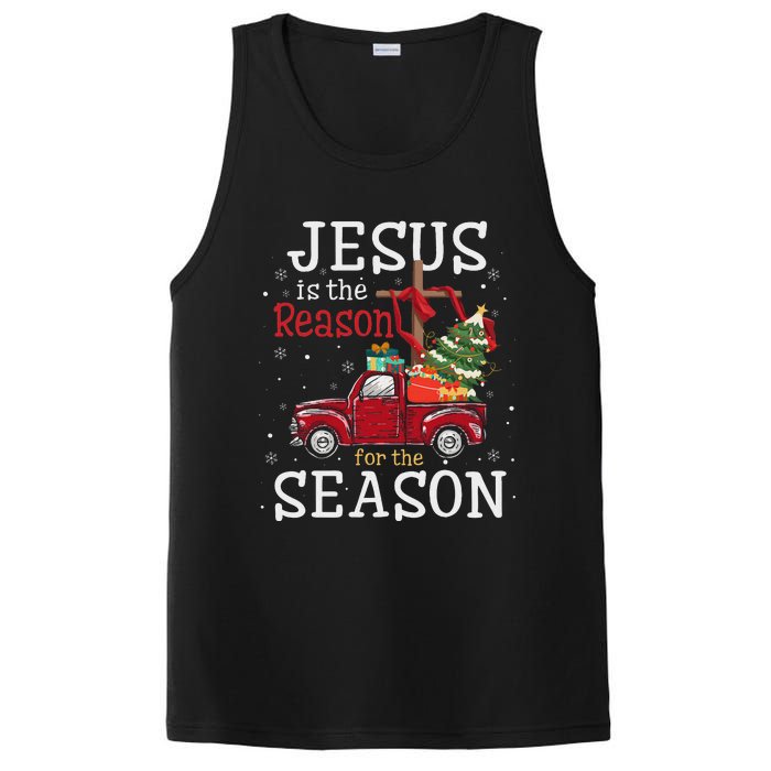 Jesus Is The Reason For The Season Christian Faith Christmas PosiCharge Competitor Tank