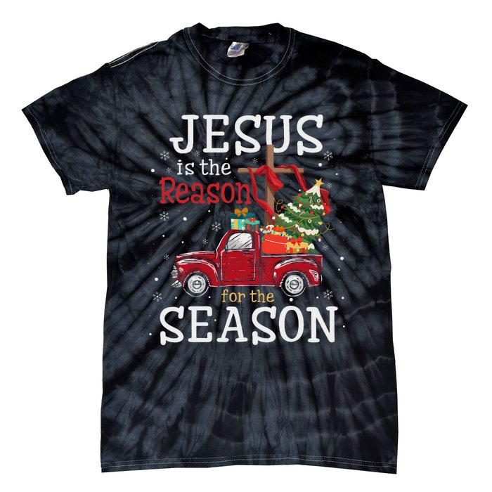 Jesus Is The Reason For The Season Christian Faith Christmas Tie-Dye T-Shirt