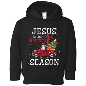 Jesus Is The Reason For The Season Christian Faith Christmas Toddler Hoodie