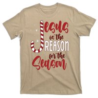 Jesus Is The Reason For The Season Candy Cane Christmas T-Shirt