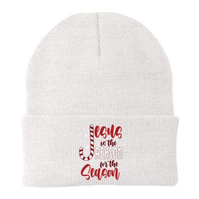 Jesus Is The Reason For The Season Candy Cane Christmas Beanie