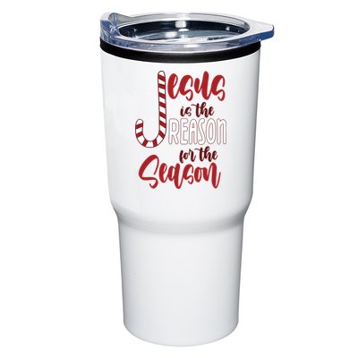Jesus Is The Reason For The Season Candy Cane Christmas Tumbler